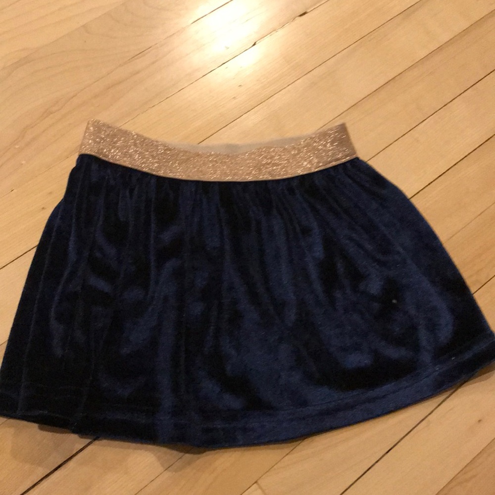 Carter’s navy and gold baby girl skirt
